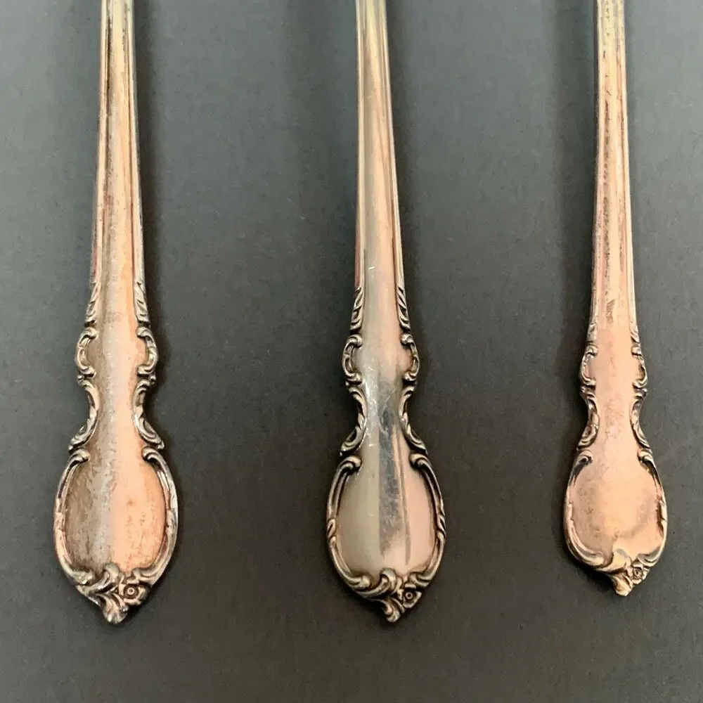 3 Rogers Bros 1847 Reflection‎ IS Silver-plate Sugar Spoon Butter Knife Flatware